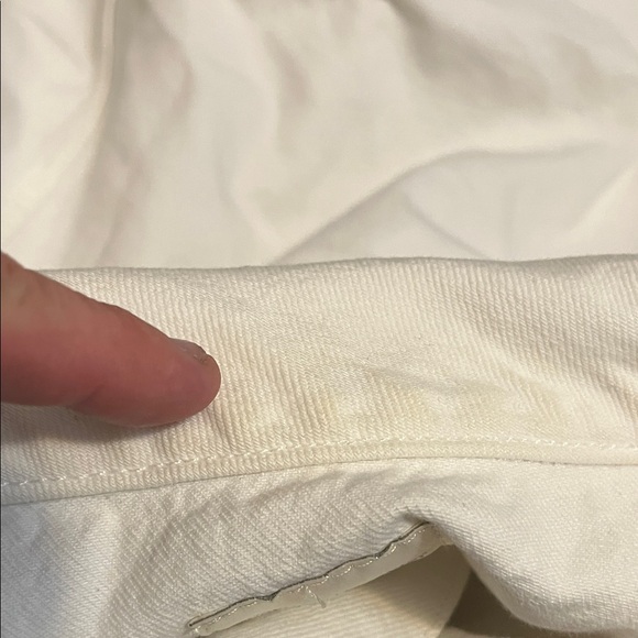 Favorite Daughter White Pockets Denim The Otto Jacket Boyfriend Distress Jacket - Picture 11 of 16